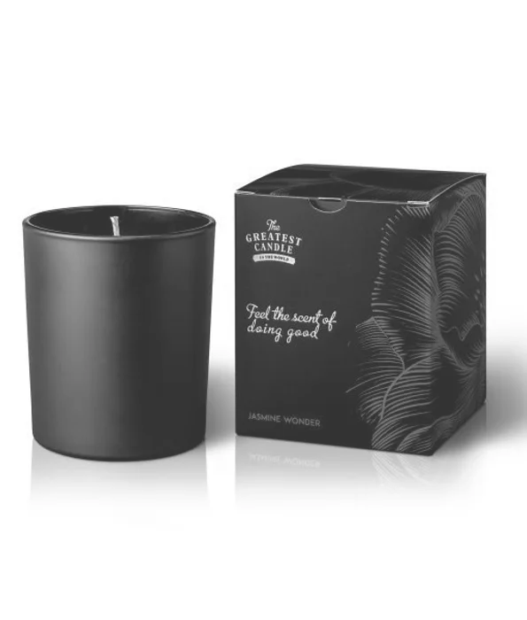 The Greatest Candle Vonná svíčka v černém skle (170 g) - jasmínový zázrak